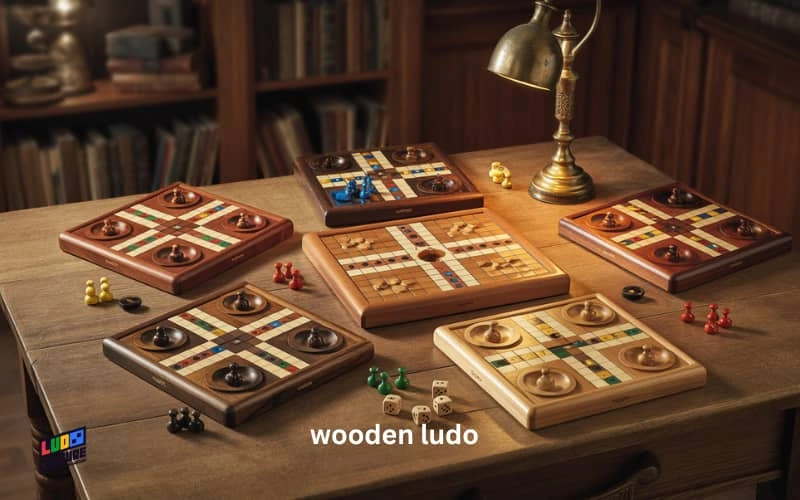 wooden ludo